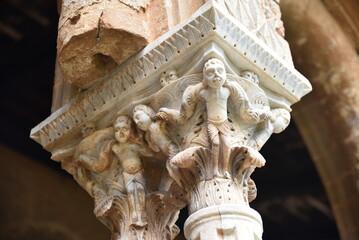 Obraz premium Chapiteau du cloître de Monreale. Sicile