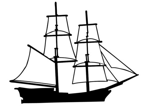 recommend clip art: Brigue Brig brick sailing vessel  bolat square-rigged