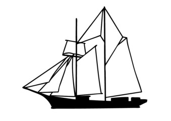 Schooner  goelette boat