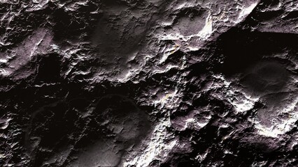 realistic surface of an alien planet, view from the surface of an exo-planet	
