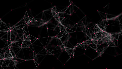 sfondo, collegamenti, network, molecole,