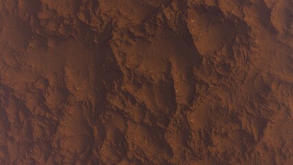 realistic surface of an alien planet, view from the surface of an exo-planet	
