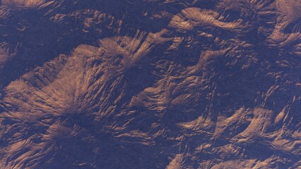 realistic surface of an alien planet, view from the surface of an exo-planet	
