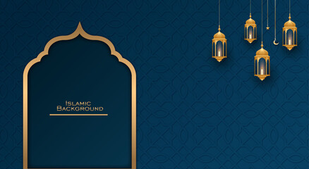 Ramadan kareem. Islamic background design with arabic calligraphy and ornament