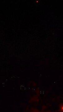 Fireworks in the night sky