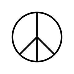 peace for Ukraine outline vector icon isolated on white background. i stand with Ukraine. pray for Ukraine. stop war in Ukraine