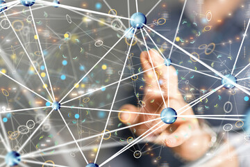 Business intelligence analyst dashboard on virtual