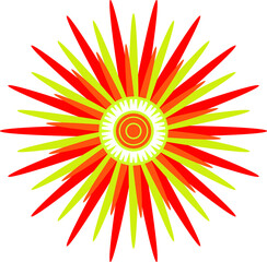 A bright shining star. Vector file.