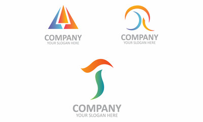 Creative AAJ Letter logo design