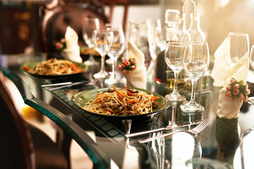 For the love of food. Cropped shot of a delicious dish being served at home.