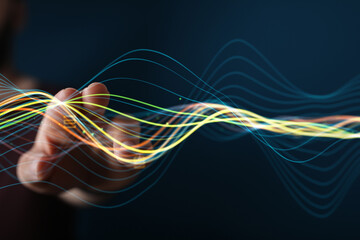 Communication technology for internet business. Global world network