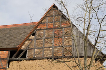 an old barn on the farm