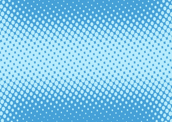 Obraz premium Pop art baby blue background in retro comic book style, vector illustration eps10