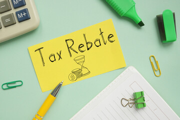 Tax rebate is shown on the photo using the text