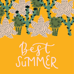 Summer card illustration - 497963125