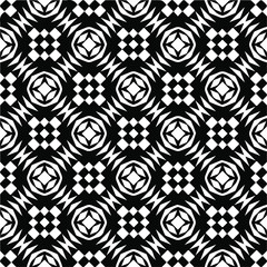 
Seamless vector pattern in geometric ornamental style. black and white pattern.Design element for prints, backgrounds, template, web pages and textile pattern. Geometric art.
