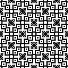Seamless vector pattern in geometric ornamental style. black and white pattern.Design element for prints, backgrounds, template, web pages and textile pattern. Geometric art.