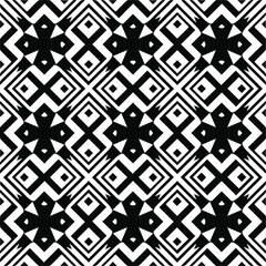 Fototapeta na wymiar Seamless vector pattern in geometric ornamental style. black and white pattern.Design element for prints, backgrounds, template, web pages and textile pattern. Geometric art.