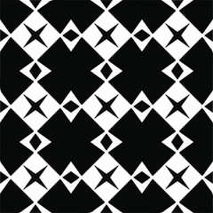Seamless vector pattern in geometric ornamental style. black and white pattern.Design element for prints, backgrounds, template, web pages and textile pattern. Geometric art.