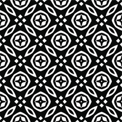Seamless vector pattern in geometric ornamental style. black and white pattern.Design element for prints, backgrounds, template, web pages and textile pattern. Geometric art.