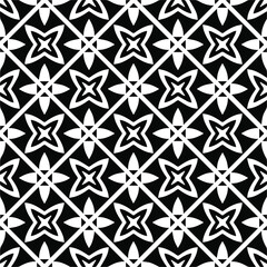 Seamless vector pattern in geometric ornamental style. black and white pattern.Design element for prints, backgrounds, template, web pages and textile pattern. Geometric art.