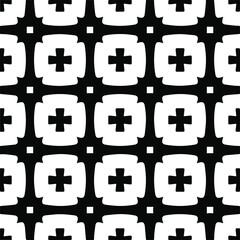 Seamless vector pattern in geometric ornamental style. black and white pattern.Design element for prints, backgrounds, template, web pages and textile pattern. Geometric art.