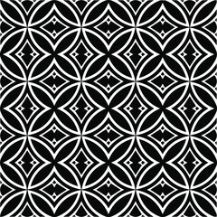 Seamless vector pattern in geometric ornamental style. black and white pattern.Design element for prints, backgrounds, template, web pages and textile pattern. Geometric art.