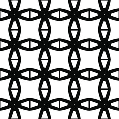 Seamless vector pattern in geometric ornamental style. black and white pattern.Design element for prints, backgrounds, template, web pages and textile pattern. Geometric art.