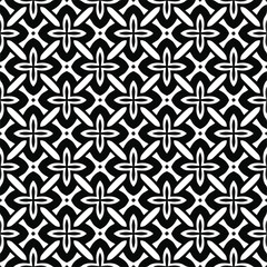 Seamless vector pattern in geometric ornamental style. black and white pattern.Design element for prints, backgrounds, template, web pages and textile pattern. Geometric art.