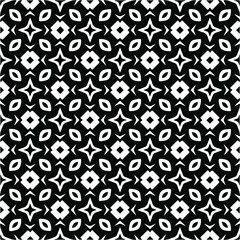 Seamless vector pattern in geometric ornamental style. black and white pattern.Design element for prints, backgrounds, template, web pages and textile pattern. Geometric art.