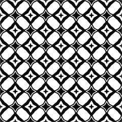 Fototapeta premium Seamless vector pattern in geometric ornamental style. black and white pattern.Design element for prints, backgrounds, template, web pages and textile pattern. Geometric art.