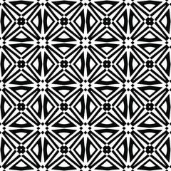 Seamless vector pattern in geometric ornamental style. black and white pattern.Design element for prints, backgrounds, template, web pages and textile pattern. Geometric art.