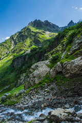 The beautiful summer landscape in Arkhyz