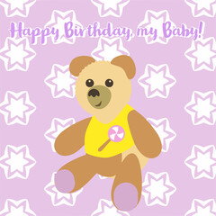 teddy bear with ribbon