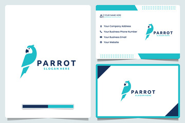 parrot , logo design and business card © dhulpikir