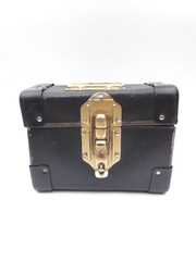 Vintage mini suitcase isolated