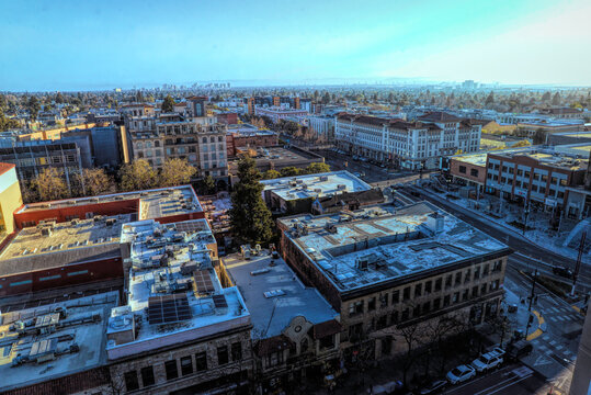 Looking Over Downtown Berkeley, California 