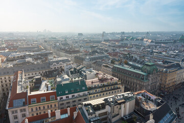 Fototapeta na wymiar Aerial view of Vienna - Vienna, Austria