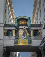 Anker Clock created by Franz Matsch in 1914 - Vienna, Austria