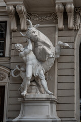 Heracles and the Cretan Bull at Hofburg Palace by Lorenzo Mattielli, 1729 - Vienna, Austria