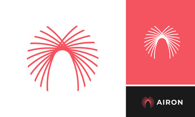 Modern minimalist  A letter logo design
