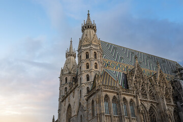 Fototapeta na wymiar St Stephens Cathedral (Stephansdom) - Vienna, Austria