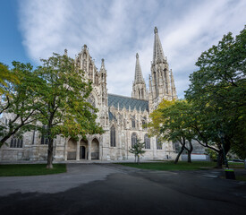 Fototapeta na wymiar Votive Church (Votivkirche) - Vienna, Austria