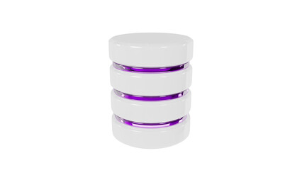 3d render modern database storage concept