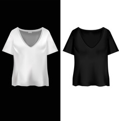 Black and White Women T-shirt