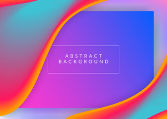 Liquid fluid with dynamic elements and shapes. Landing page.