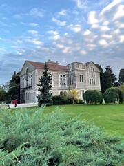 Bogazici University Albert Long Hall (as known as Saatli Bina in Turkish).