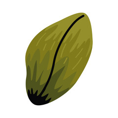 Naklejka premium green leaf watercolor