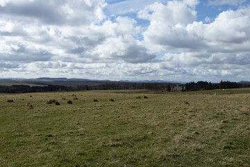 Obraz premium Pentland Regional Park, Scotland. Beautiful Scottish landscape view