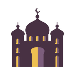 mosque temple purple facade